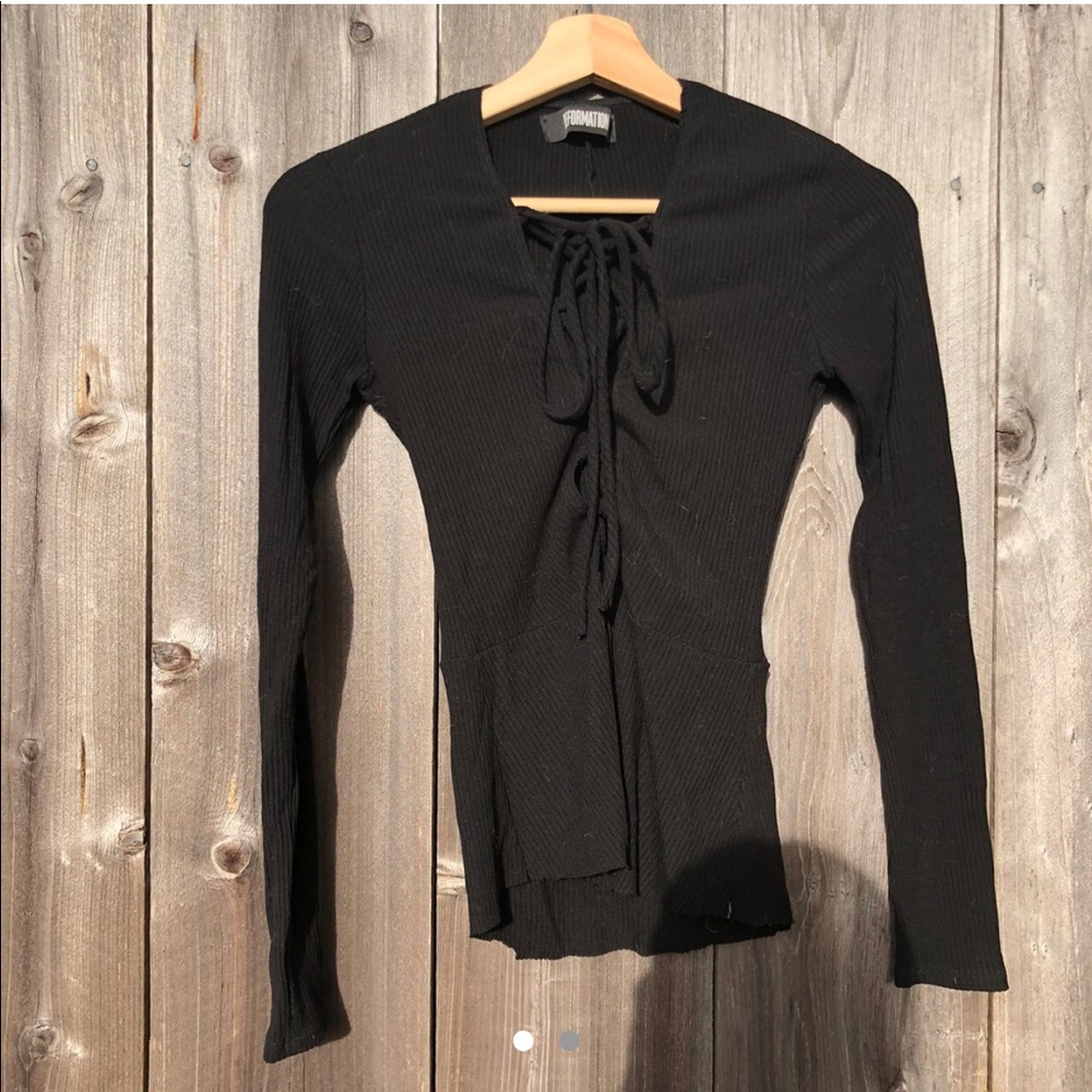 reformation ribbed long sleeve